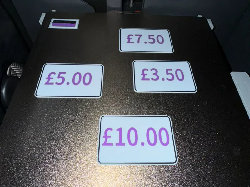 Reusable Price Display Cards