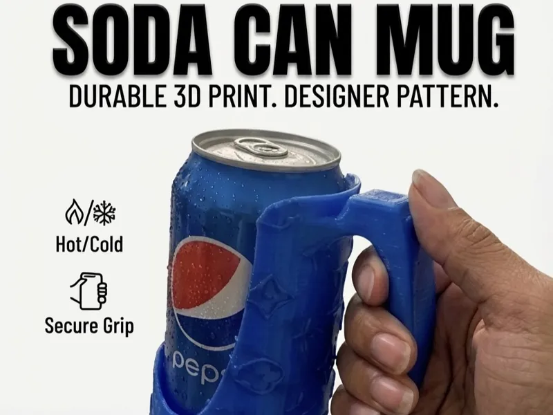 Designer LV Soda Can Mug