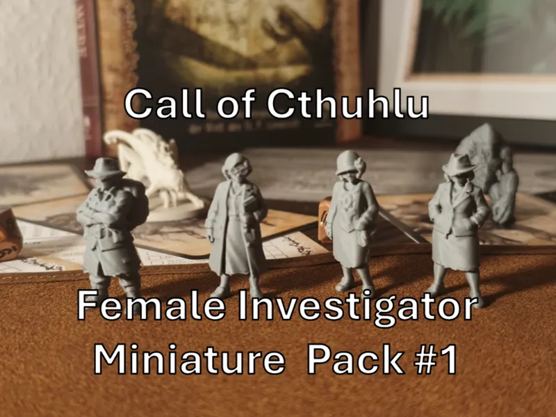 Call of Cthulhu Female Investigator Miniature Pack