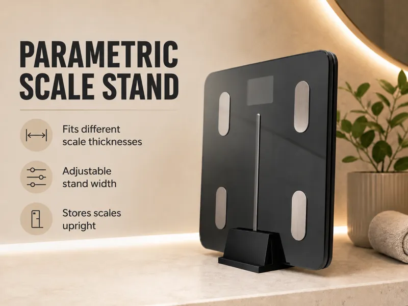 Parametric Vertical Scale Stand Holder Support