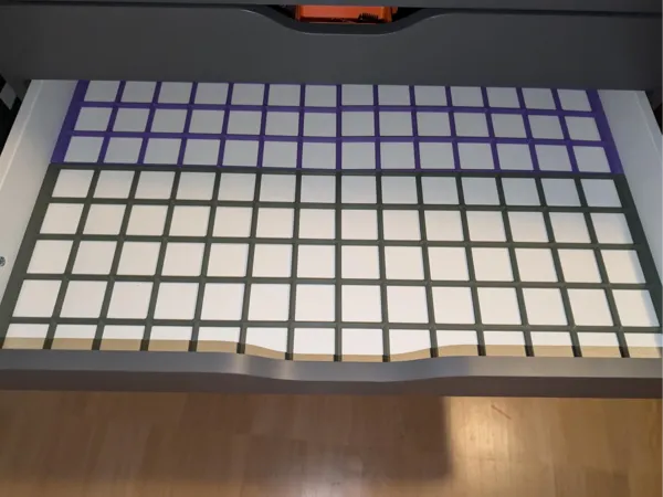 Plaque de base Gridfinity pour meuble Ikea Alex large (H2 uniquement)