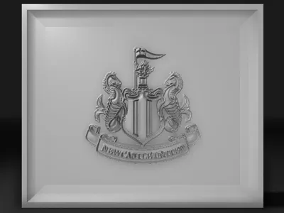 Newcastle United badge relief sculpture 