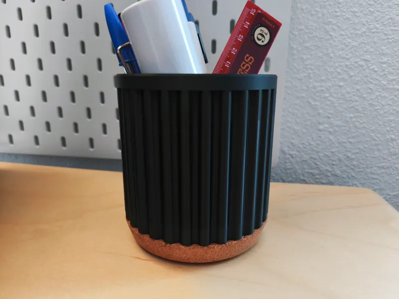 Pencil holder with Cork Base IKEA - NO AMS