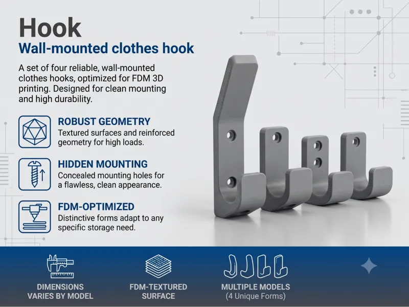 Structural Wall Hook Set