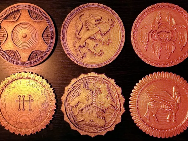 Médaillons symboliques à collectionner