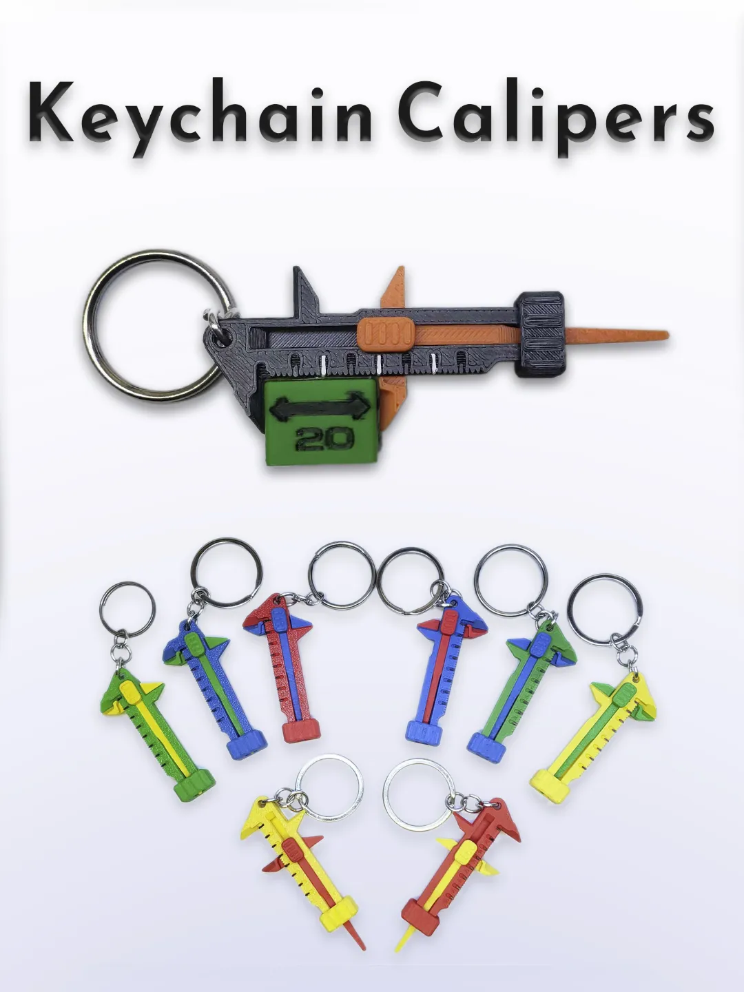 Keychain Calipers view 3