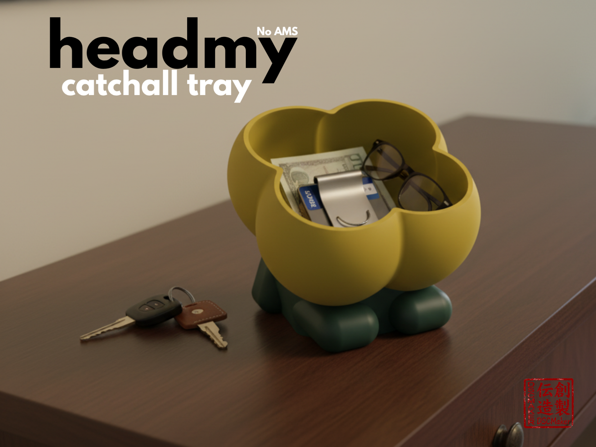 Miniatura 1 do modelo 3D Headmy Tulip - Catchall Tray