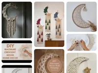 Support croissant de lune pour macramé — photo 1