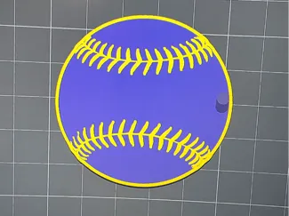 Baseball Keychain