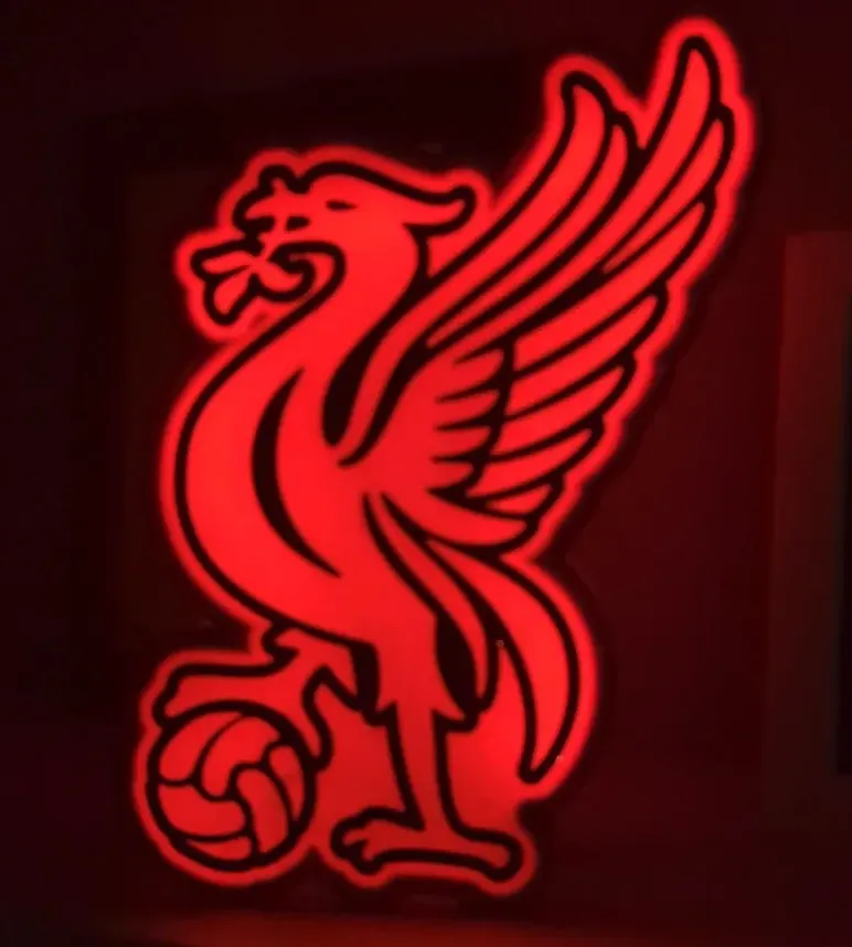Liverpool FC - Liver Bird with ball lightbox