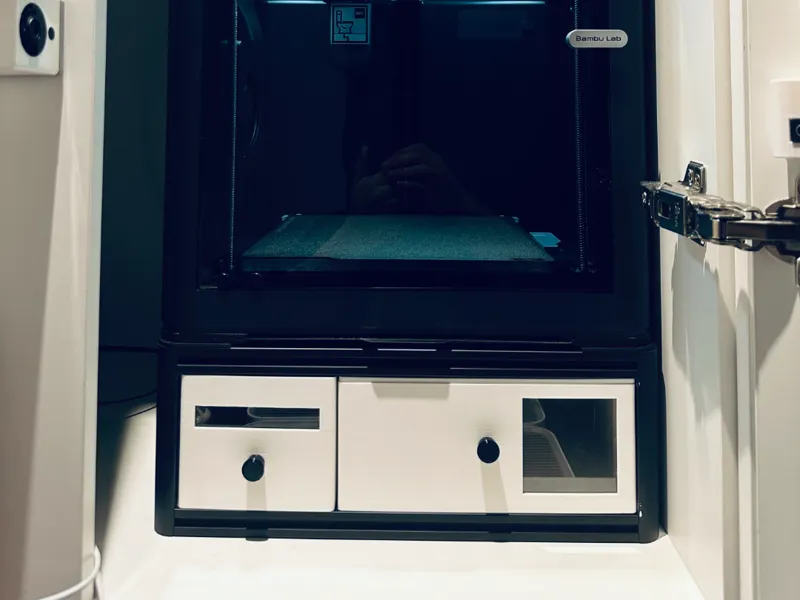 Bambu P1系列DIY铝型材前置料盘及竹屎盒方案