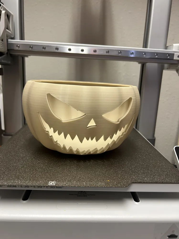 Pumpkin Bowl V2 - Free 3D Print Model - MakerWorld