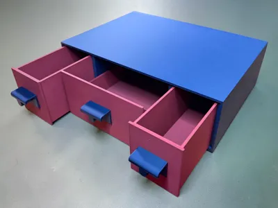 Shipping Label Printer Enclosed Drawer for Labels