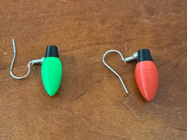 Holiday Light Bulb Earring