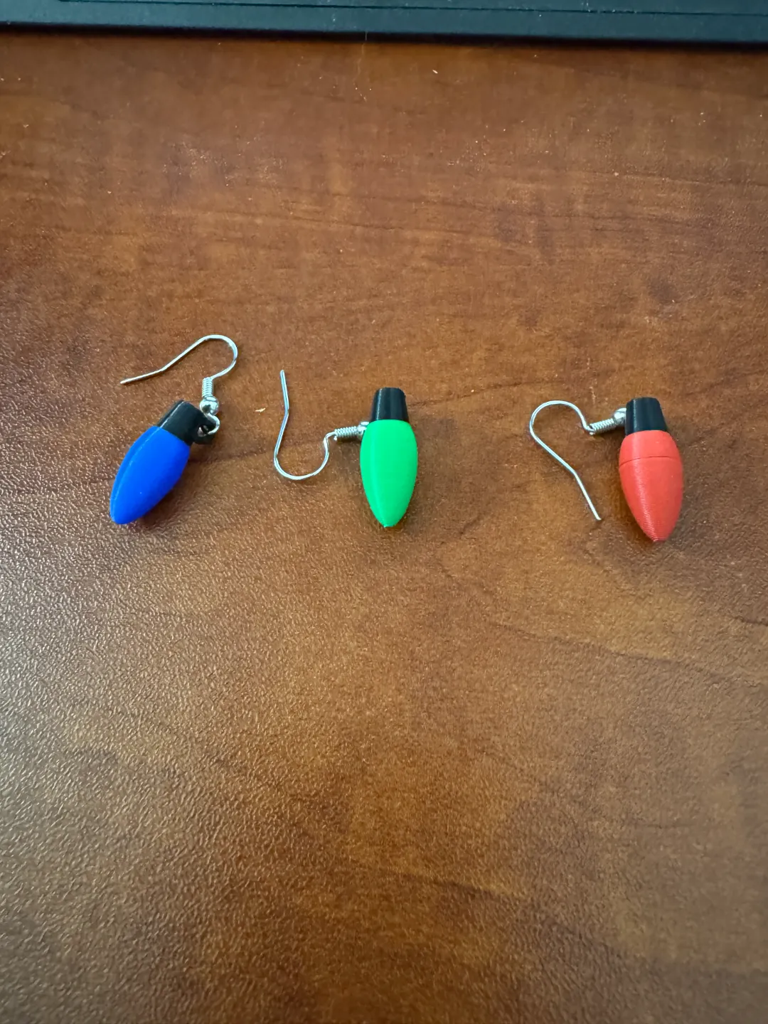 Holiday Light Bulb Earring view 2