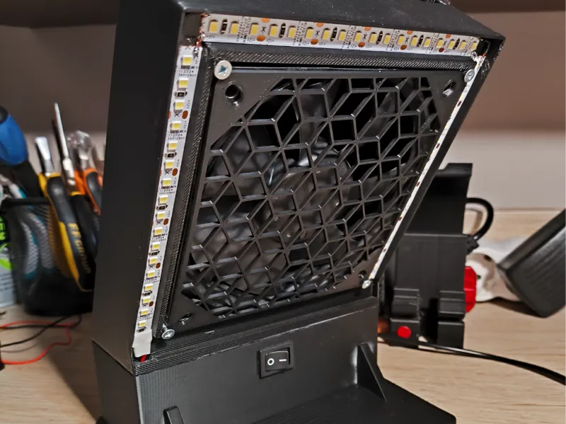 Fume Fan and LED Light for Soldering station