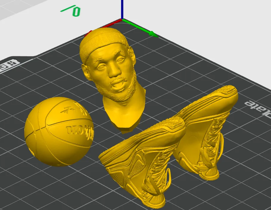 NBA Figure Series Cavaliers LeBron James Tomahawk Dunk (Print-in-Place ...
