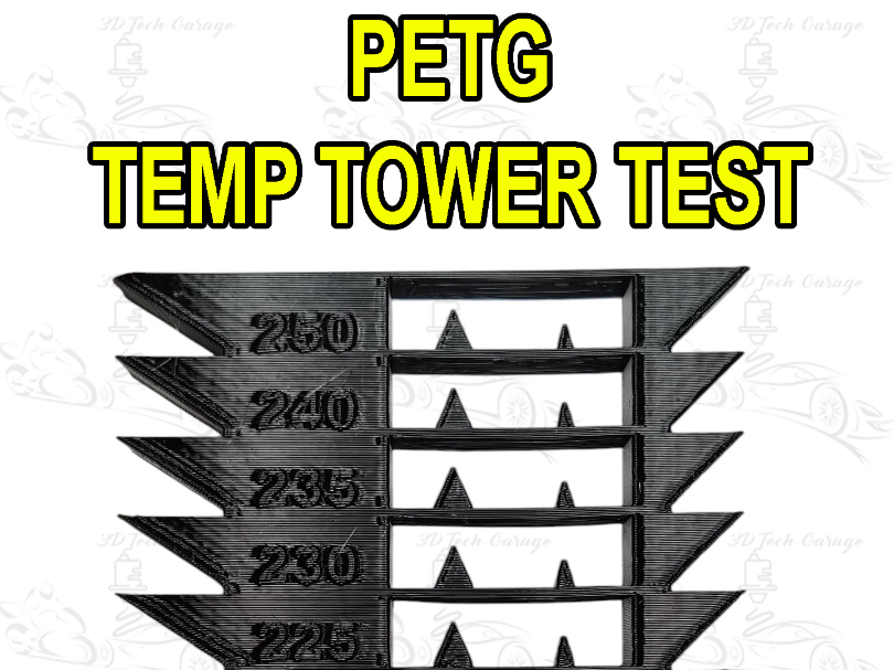 Temperature Tower PETG 195-250ºC