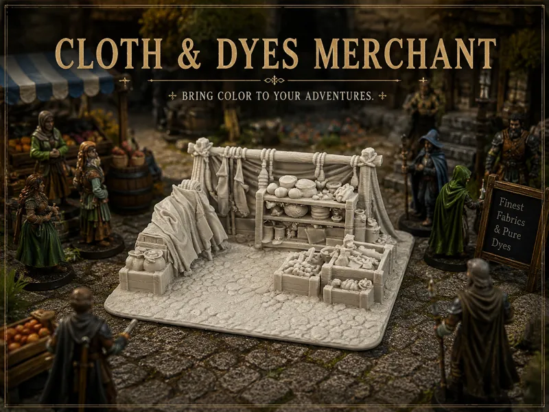 Fantasy Cloth & Dyes Market Stall