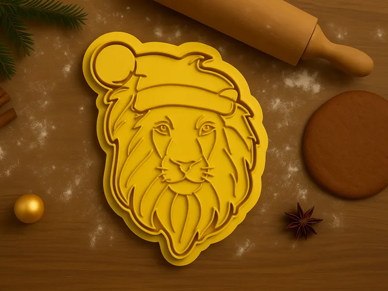 Keksausstecher Löwe Weihnachten