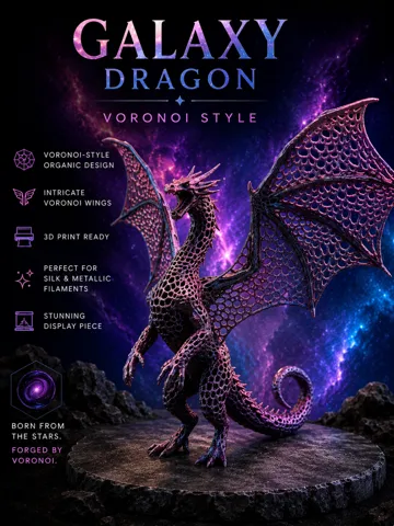 Adorno temático: Galaxy Dragon – Voronoi Style — vista de referencia 2