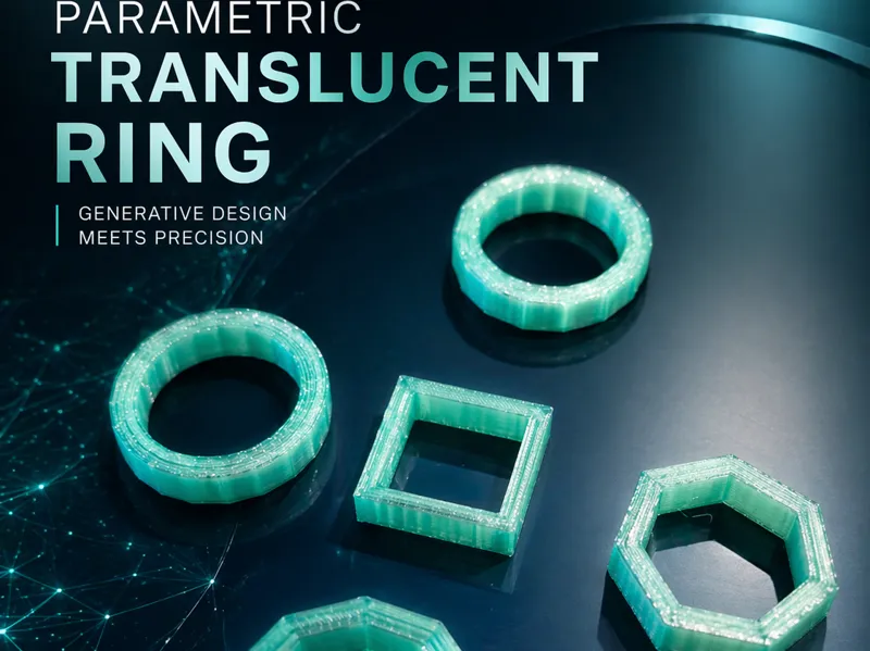 Parametric Translucent Ring – Customizable Design