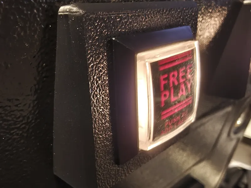 Arcade/Pinball Coindoor Coin Bezel Square Button