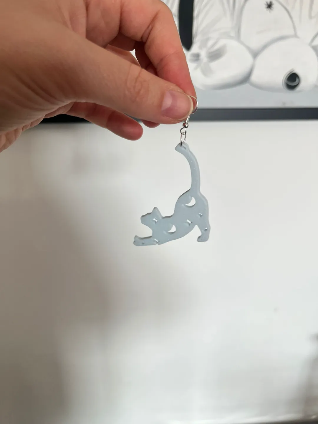 Mystic Cat earrings view 2
