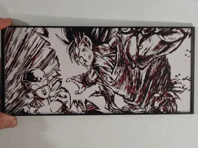 Hueforge Dragonballo Goku Vs Freezer