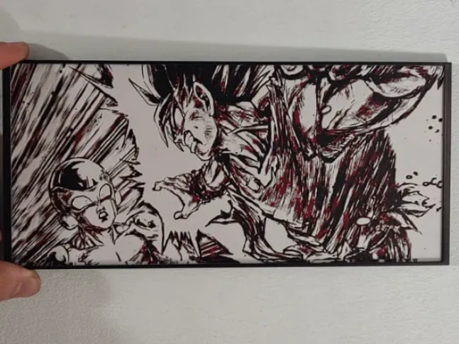 Hueforge Dragonballo Goku Vs Freezer