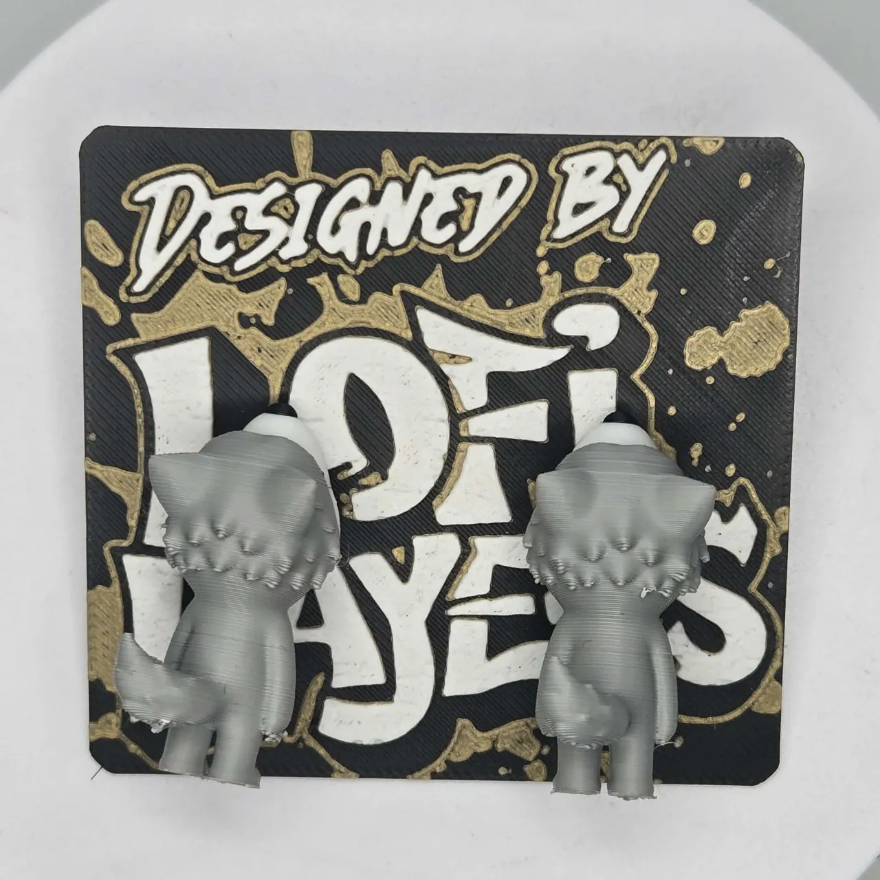 Wolf Chomper Earrings view 3