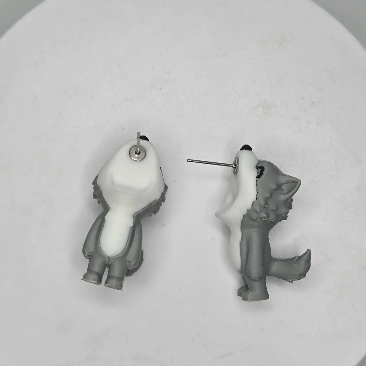 Wolf Chomper Earrings view 2