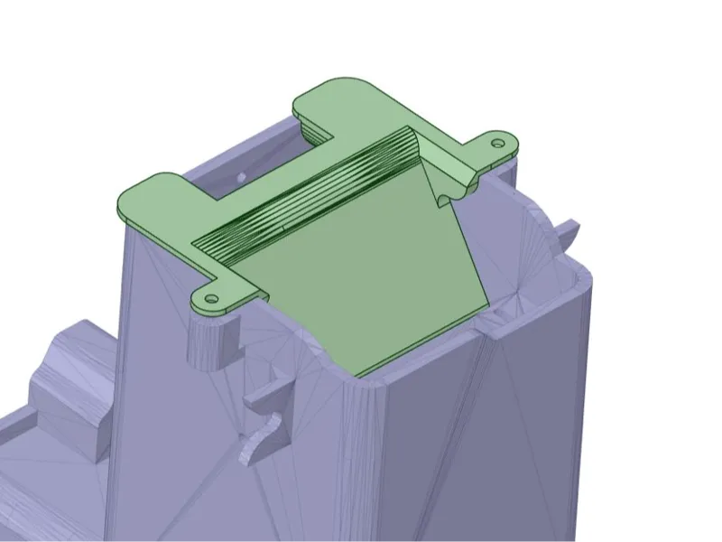 Purge chute cover