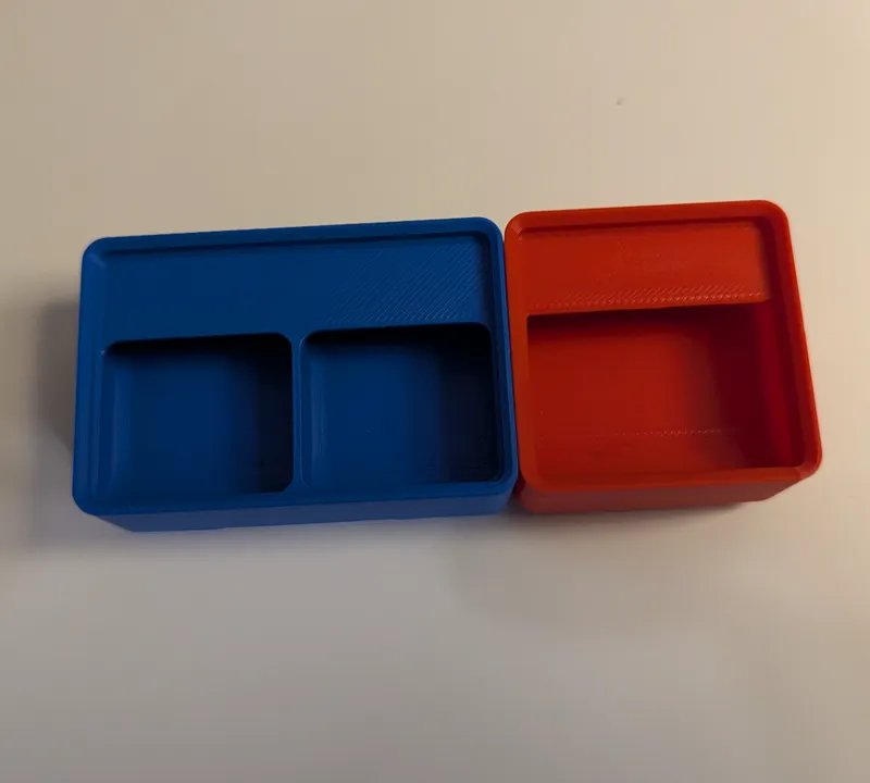 Gridfinity bins (half gridfinity)