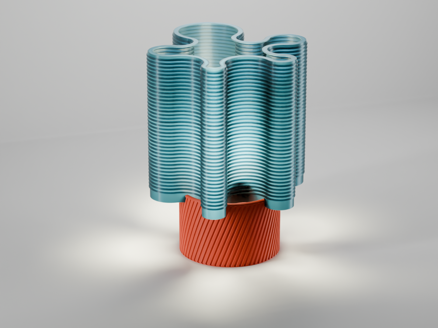 Ripple Wave e27 Lamp. Easy print.