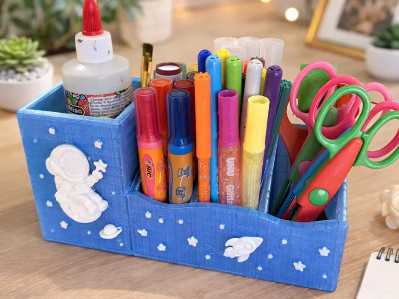 Boite à crayon Astronaute 