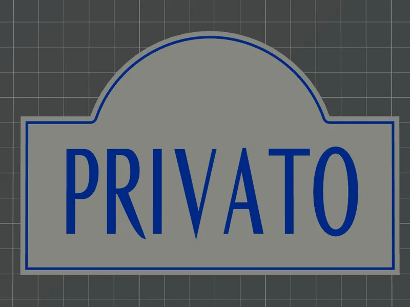 Placchetta PRIVATO