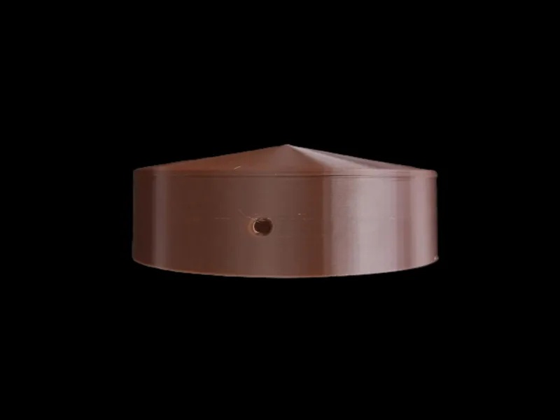 Customizable Pole Post Cap Round