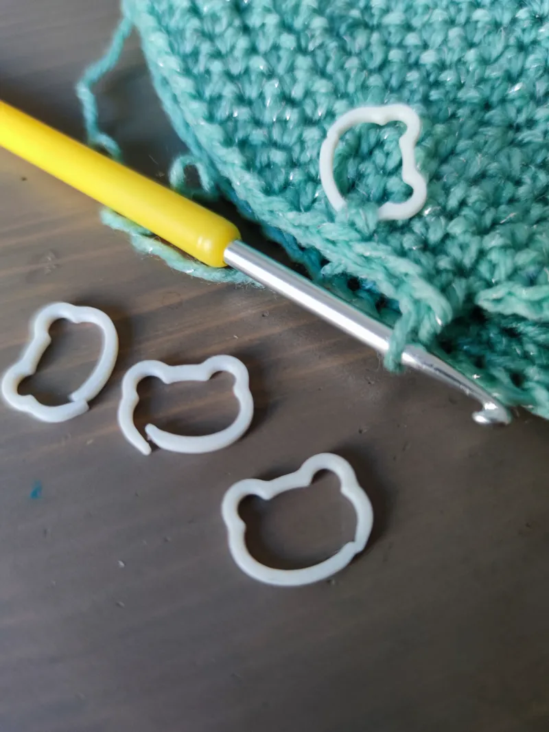 Teddy Bear Stitch Marker for crocheting and knitting
