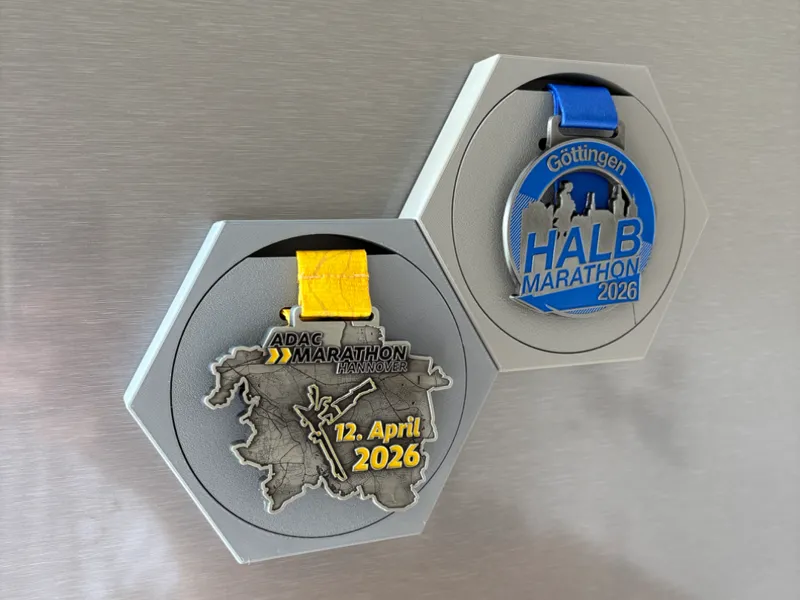 Medallienhalter Wabenform (sechseckig)