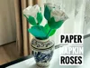 Paper napkin rose