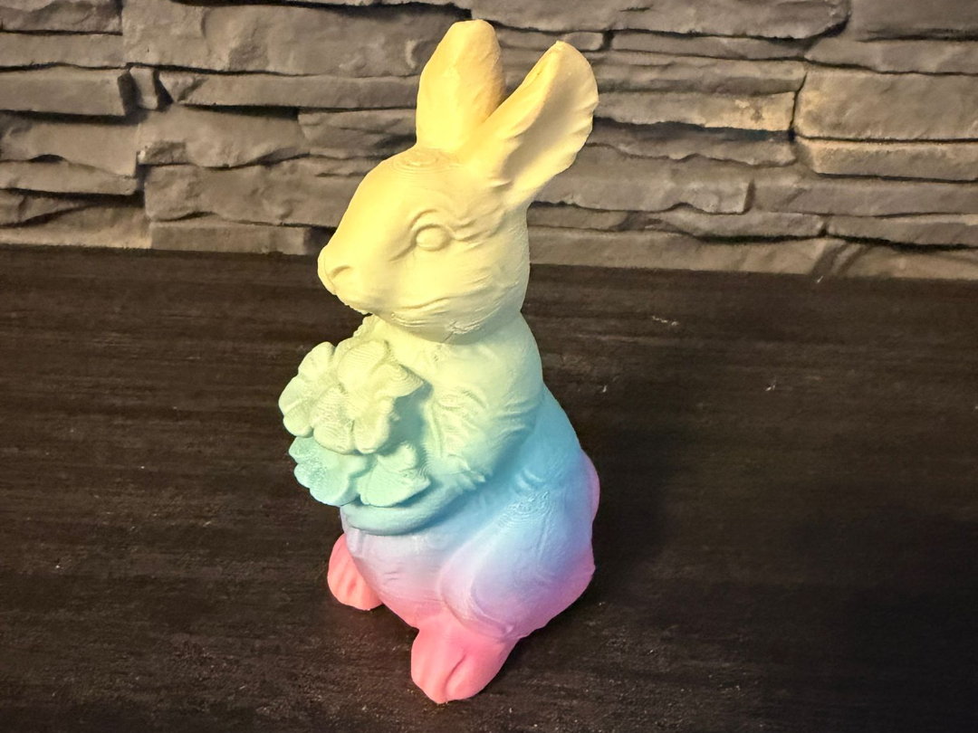 Flower Bunny – Dekorativer 3D Druck Hase