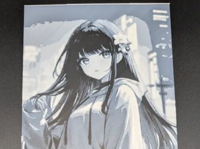 Anime Girl 3D HUEFORGE – Manga Style Wall Art