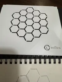 Gabarit de carte hexagonale pour carnet — photo 3