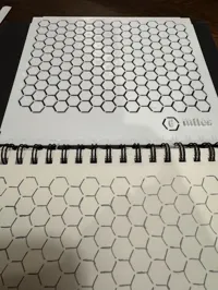 Gabarit de carte hexagonale pour carnet — photo 4