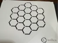 Gabarit de carte hexagonale pour carnet — photo 1