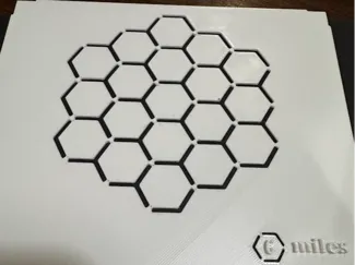 Half Page Hex Map Template