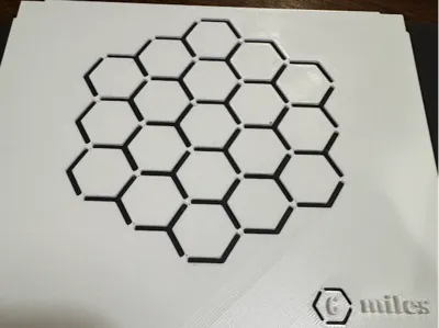 Half Page Hex Map Template