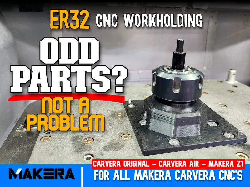 ER32 Collet Vise for Makera Carvera CNC Machines