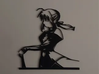 Fate Saber Stencil
